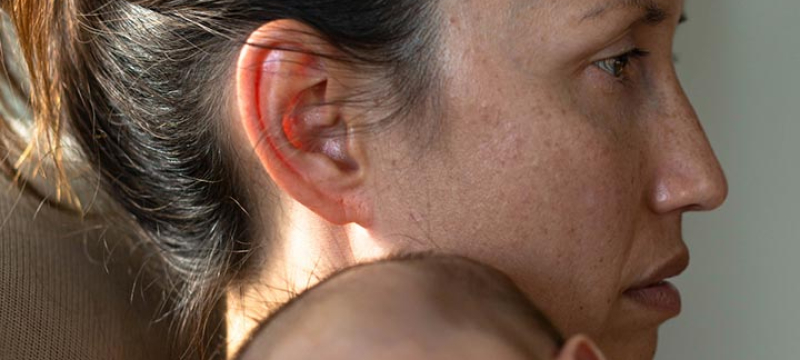Mère avec son bébé