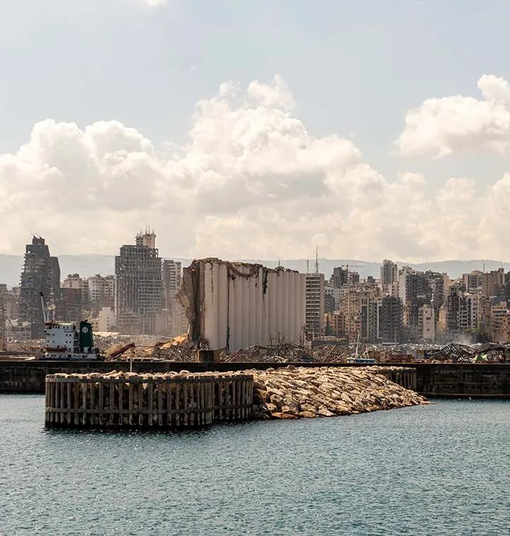 Vue d’ensemble de l’explosion du port de Beyrouth