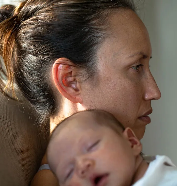Mère avec son bébé