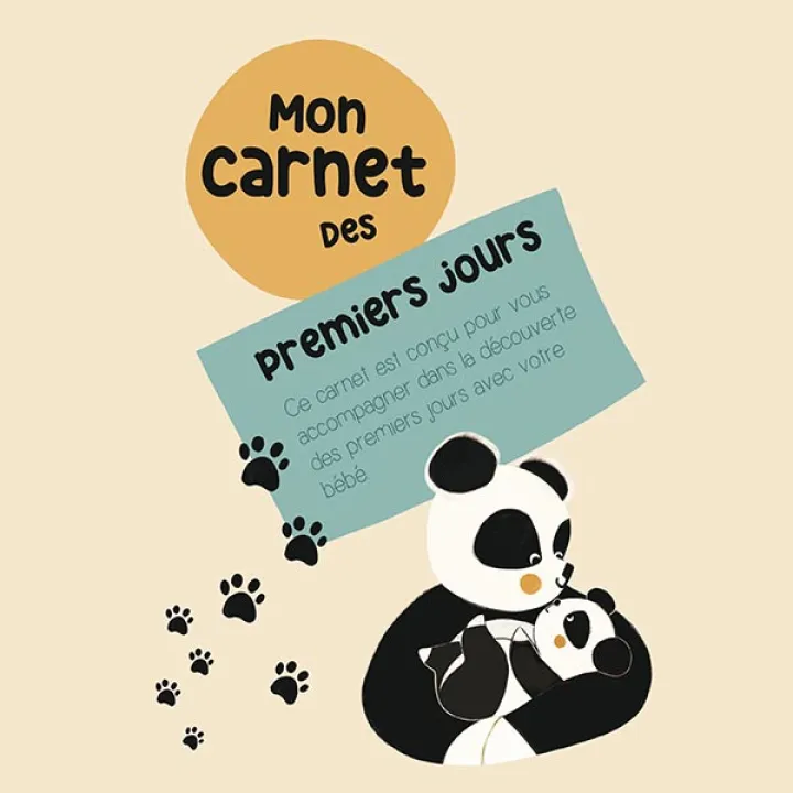 Carnet des premiers jours Panda - Couverture