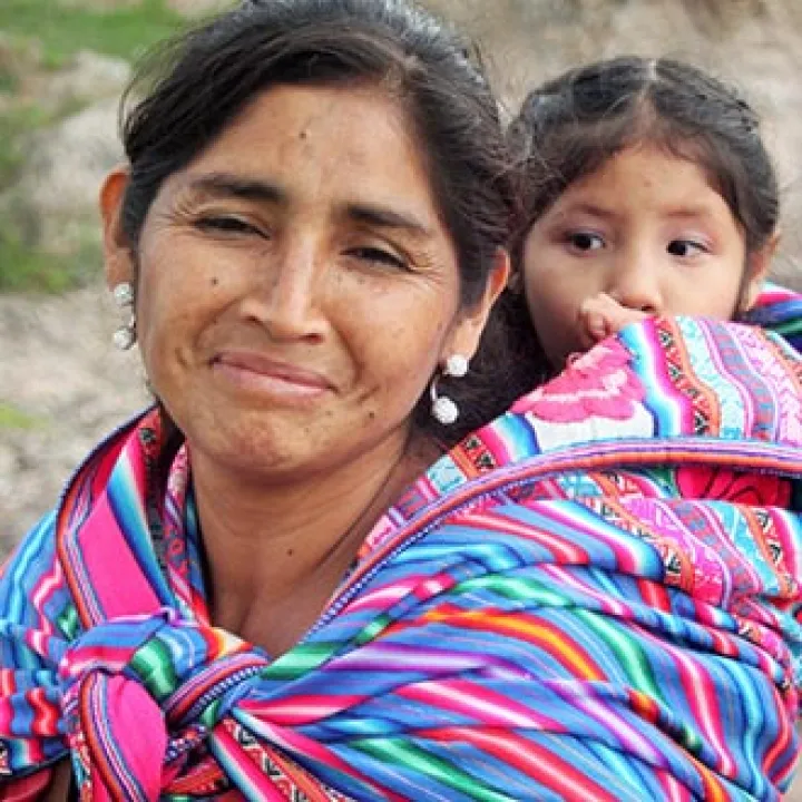 Femme péruvienne avec sa fille 