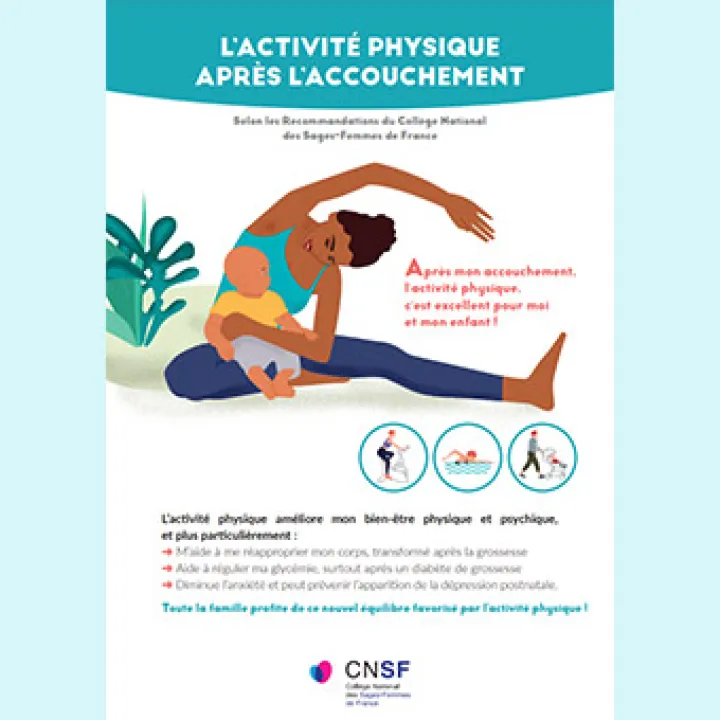 Flyer du CNSF : "L'activité physique après l'accouchement"