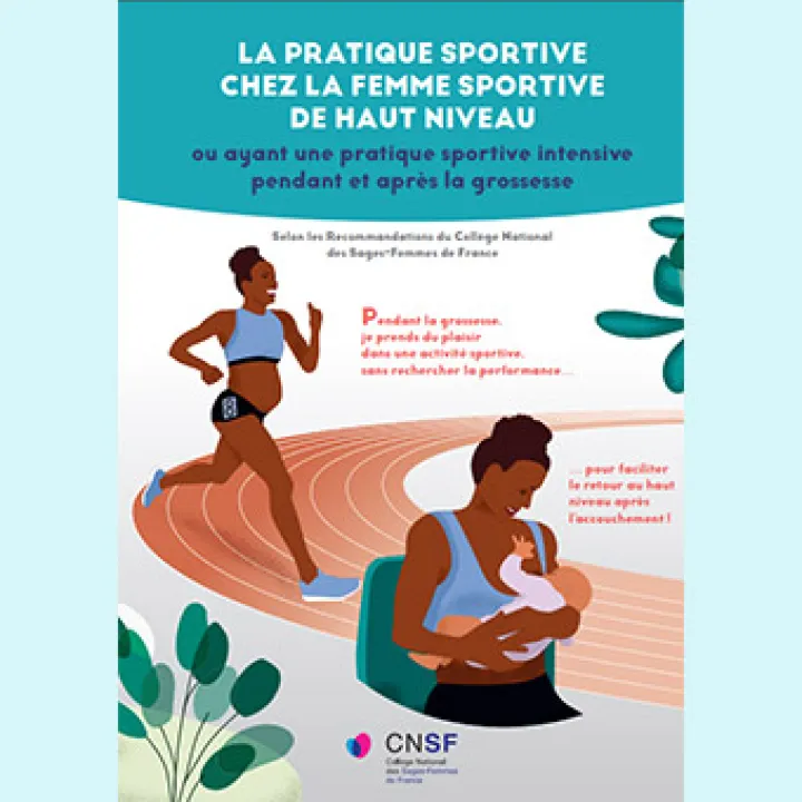 Flyer du CNSF : "La pratique sportive chez la femme sportive de haut niveau"