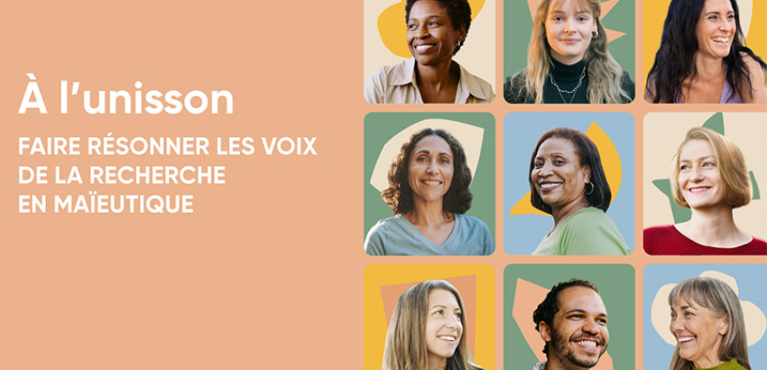 Couverture du dossier "A l'unisson : faire résonner les voix de la recherche en maïeutique"